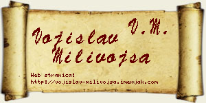 Vojislav Milivojša vizit kartica